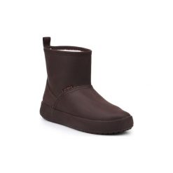 Śniegowce Crocs Buty zimowe Colorlite Boot W 16210-2L3. Pomarańczowe klapki damskie Crocs, na zimę, bez zapięcia. Za 222,23 zł.