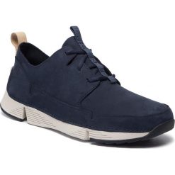 Sneakersy CLARKS - Tri Solar 261450257 Navy Combi. Niebieskie sneakersy męskie Clarks, na co dzień, bez wzorów, ze skóry, bez zapięcia. Za 519,00 zł.