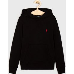 Polo Ralph Lauren - Bluza dziecięca 134-176 cm. Czarne bluzy chłopięce Polo Ralph Lauren, bez wzorów, z bawełny, bez rękawów, z kapturem. Za 319,90 zł.