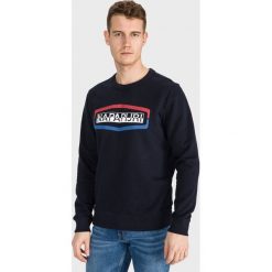 Napapijri Bogy Bluza Niebieski. Niebieskie bluzy męskie Napapijri, xl, z nadrukiem, z bawełny, bez kołnierzyka, bez rękawów, bez kaptura. Za 368,95 zł.