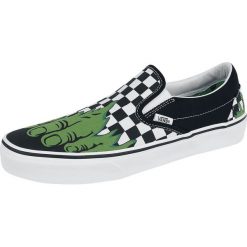 Vans Marvel Hulk Slip-On Buty sportowe czarny/biały. Czarne buty skate męskie marki Vans, z nadrukiem. Za 199,90 zł.