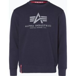 Bluzy męskie: Alpha Industries – Męska bluza nierozpinana, niebieski
