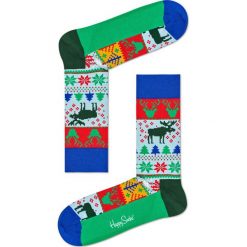 Happy Socks - Skarpety Renifer Christmas. Szare skarpetki męskie Happy Socks. W wyprzedaży za 29,90 zł.