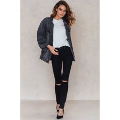 Jeansy damskie: Sally & Circle Czarne jeansy Olivia – Black