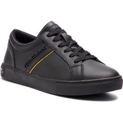 Sneakersy VERSACE JEANS - E0YTBSM2 70928 899. Czarne sneakersy męskie Versace Jeans, na co dzień, bez wzorów, z jeansu, klasyczne, bez zapięcia. W wyprzedaży za 369,00 zł.