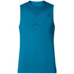 Odlo Koszulka męska Singlet crew neck Evolution Light niebieska r. L. Niebieskie podkoszulki męskie marki Odlo, l. Za 105,90 zł.