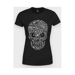Koszulka damska Bicycle Skull. Koszulki damskie MegaKoszulki, m, bez wzorów, z bawełny, z podwójnym kołnierzykiem, bez rękawów. Za 54,90 zł.