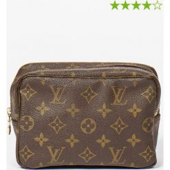 Kosmetyczki damskie: Kosmetyczka „Toiletry Pouch Mini” w kolorze brązowym – 16 x 11 x 9 cm