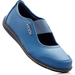 Baleriny bonprix niebieski dżins. Niebieskie baleriny damskie lakierowane bonprix. Za 37,99 zł.