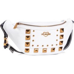 Saszetka nerka LOVE MOSCHINO - JC4284PP0BKO0100 Bianco. Białe nerki damskie Love Moschino, bez wzorów, ze skóry ekologicznej, młodzieżowe, bez dodatków. Za 799,00 zł.