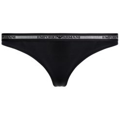 Figi brazylijskie Emporio Armani Underwear 162948 9P235 00020. Czarne figi damskie Emporio Armani Underwear, l, bez wzorów, z elastanu. W wyprzedaży za 99,00 zł.