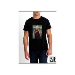 T-shirt : " Mona-Lisa "4. Czarne t-shirty męskie marki Life is art, xl, z nadrukiem, klasyczne, z klasycznym kołnierzykiem. Za 120,00 zł.