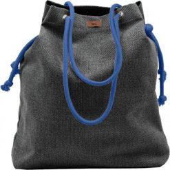Materiałowa torebka worek "ME 15", kolor popielaty. Szare torebki worki damskie me&BAGS, bez wzorów, z tkaniny, na ramię, bez dodatków. Za 149,00 zł.