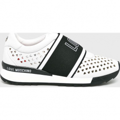 Love Moschino - Buty. Szare buty sportowe damskie marki Love Moschino, z materiału. Za 999,90 zł.