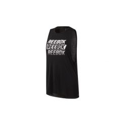 Topy na ramiączkach / T-shirty bez rękawów Reebok Sport Koszulka bez rękawów Studio Muscle. Czarne topy damskie Reebok Sport, s, bez wzorów, bez kołnierzyka. Za 119,00 zł.