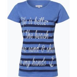Marie Lund - T-shirt damski, niebieski. Niebieskie t-shirty damskie marki Marie Lund, xxl, w paski, z dżerseju, wakacyjne, bez kołnierzyka. Za 59,95 zł.