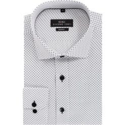 Koszula SIMONE KDBS000128. Czarne koszule męskie Giacomo Conti, m, bez wzorów, z bawełny, eleganckie, z włoskim kołnierzykiem, z długim rękawem. Za 169,00 zł.