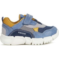 Geox tenisówki chłopięce FLEXYPER B022TA_0CL14_C4MF4 23 ciemnoniebieski. Niebieskie buty chłopięce sportowe Geox, ze skóry, bez zapięcia. Za 239,00 zł.