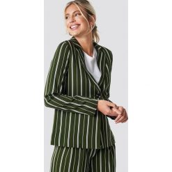 NA-KD Classic Prosta marynarka w paski - Green. Zielone marynarki damskie NA-KD Classic, w paski. Za 161,95 zł.