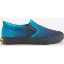 Trampki slip on - Niebieski. Niebieskie trampki męskie Reserved, bez wzorów, bez zapięcia. W wyprzedaży za 49,99 zł.