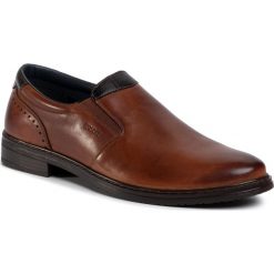 Półbuty GO SOFT - MI08-C702-692-01 Brown. Pomarańczowe buty wizytowe męskie GO SOFT, bez wzorów, ze skóry, eleganckie, bez zapięcia. Za 179,99 zł.