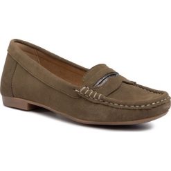 Mokasyny LASOCKI - ARC-ANONIMA-01 Khaki. Zielone mokasyny damskie Lasocki, ze skóry, na płaskiej podeszwie. Za 149,99 zł.