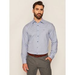 Koszula Tommy Hilfiger Tailored Dobby TT0TT07596. Niebieskie koszule męskie Tommy Hilfiger Tailored, m, bez wzorów, biznesowe, bez kołnierzyka, bez rękawów. Za 299,00 zł.