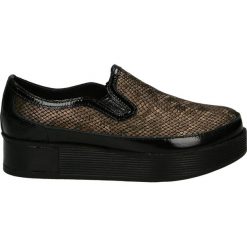 Półbuty - 5105R118 BL-G. Czarne półbuty damskie skórzane Venezia, sportowe. Za 269,00 zł.