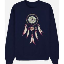Bluza "Dreamcatcher" w kolorze granatowym. Niebieskie bluzy damskie Wooop, m, bez wzorów, bez rękawów, bez kaptura. W wyprzedaży za 87,95 zł.