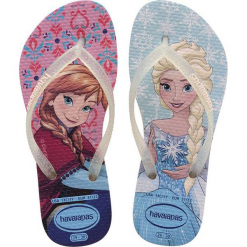 Klapki dziewczęce Kids Slim Frozen Pearl Pink r. 33/34 (H4137266_6615). Różowe klapki dziewczęce Havaianas. Za 75,44 zł.