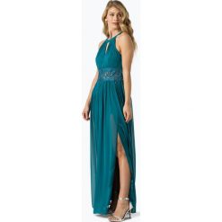 Marie Lund - Damska sukienka wieczorowa, niebieski. Niebieskie sukienki damskie Marie Lund, bez wzorów, z koronki, eleganckie, bez kołnierzyka, bez rękawów. Za 649,95 zł.