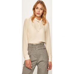 Vero Moda - Bluzka. Białe bluzki damskie Vero Moda, s, bez wzorów, z poliesteru, ze stójką, z długim rękawem. W wyprzedaży za 89,90 zł.
