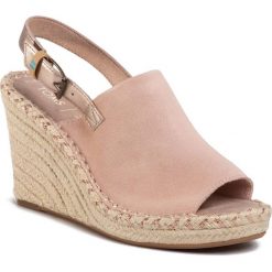 Espadryle TOMS - Monica 10015134 Spanish Villa/Rose Gold. Różowe espadryle damskie Toms, bez wzorów, ze skóry, bez obcasa, na obcasie. Za 369,00 zł.