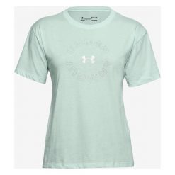 Under Armour Wordmark Graphic Koszulka Zielony. Zielone koszulki damskie Under Armour, xl, bez wzorów, z bawełny, bez kołnierzyka. Za 137,95 zł.