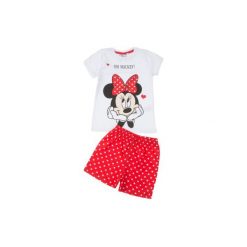 Piżama dziewczęca z krótkim rękawem Minnie. Szare piżamy dziewczęce marki TXM, z krótkim rękawem. Za 29,99 zł.