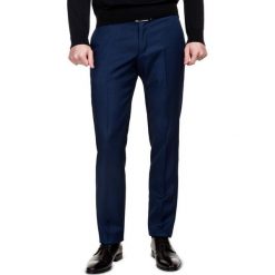 Spodnie MARCUS GDGE700008. Niebieskie spodnie męskie Giacomo Conti, m, bez wzorów, z wełny, eleganckie. Za 599,00 zł.