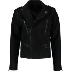 Black Kaviar RANDY Kurtka ze skóry ekologicznej black. Czarne marynarki męskie Black Kaviar, xxl, bez wzorów, z elastanu. W wyprzedaży za 474,50 zł.