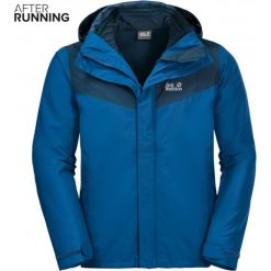 Kurtka Jack Wolfskin Arland 3 In 1 Hardshell M Niebieska. Niebieskie kurtki męskie marki JACKWOLFSKIN, na zimę, m, bez wzorów, z polaru, bez kaptura. Za 599,99 zł.