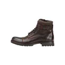 Jack&Jones Męskie botki JFWALBANY LEATHER Coffee Bean (rozmiar 46). Botki męskie Jack&Jones, bez zapięcia. W wyprzedaży za 294,00 zł.