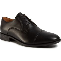 Półbuty GINO ROSSI - Rudi MPV425-K66-0722-9900-0 99. Czarne buty wizytowe męskie Gino Rossi, ze skóry, bez zapięcia. Za 379,99 zł.
