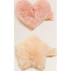 Mango Kids - Spinki do włosów dziecięce Pillow (2 sztuki). Szare ozdoby do włosów Mango Kids. Za 19,90 zł.