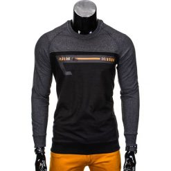 Bluzy męskie: BLUZA MĘSKA BEZ KAPTURA B688 – GRAFIT/CZARNA