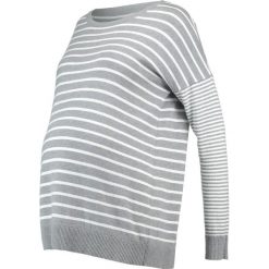 Swetry klasyczne damskie: JoJo Maman Bébé DOUBLE STRIPE JUMPER Sweter silver/ecru