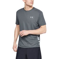 Under Armour Speed Stride Split Koszulka Szary. Szare podkoszulki męskie Under Armour, l, bez wzorów, z poliesteru, z krótkim rękawem. Za 171,95 zł.