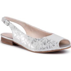 Sandały LASOCKI - RST-035-05 Silver. Szare klapki damskie Lasocki, bez wzorów, ze skóry, bez obcasa, na obcasie. Za 129,99 zł.