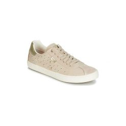 Buty Dziecko Geox J KILWI GIRL. Brązowe trampki dziewczęce Geox, bez wzorów, bez zapięcia. Za 195,30 zł.