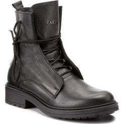 Botki CARINII - B4030 J23-000-PSK-C48. Czarne botki damskie skórzane Carinii. W wyprzedaży za 289,00 zł.
