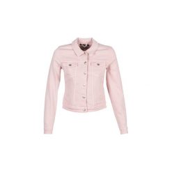 Kurtki jeansowe Only ONLTIA. Różowe kurtki damskie ONLY, bez wzorów, z jeansu, bez kaptura. Za 169,00 zł.