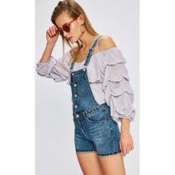 Answear - Szorty. Niebieskie szorty damskie marki ANSWEAR, s, bez wzorów, z elastanu, casualowe. W wyprzedaży za 69,90 zł.