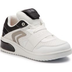 Sneakersy GEOX - J Xled B. B J927QB 01454 C0404 S White/Black. Białe półbuty dziewczęce Geox, na sznurówki. Za 369,00 zł.